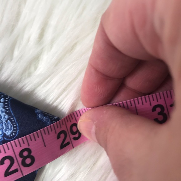 George Set of Two Men's Ties Blue Paisley & Teal - Picture 5 of 6